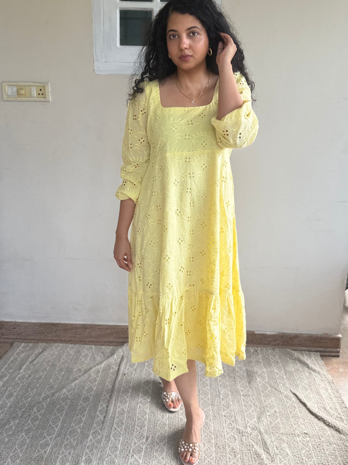 Hakkoba Lemon Blue Dress