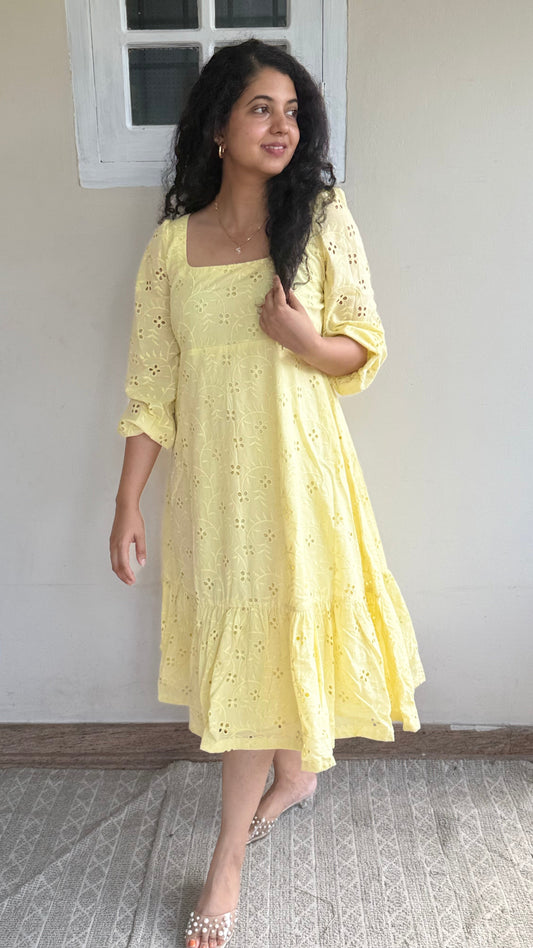 Hakkoba Lemon Blue Dress