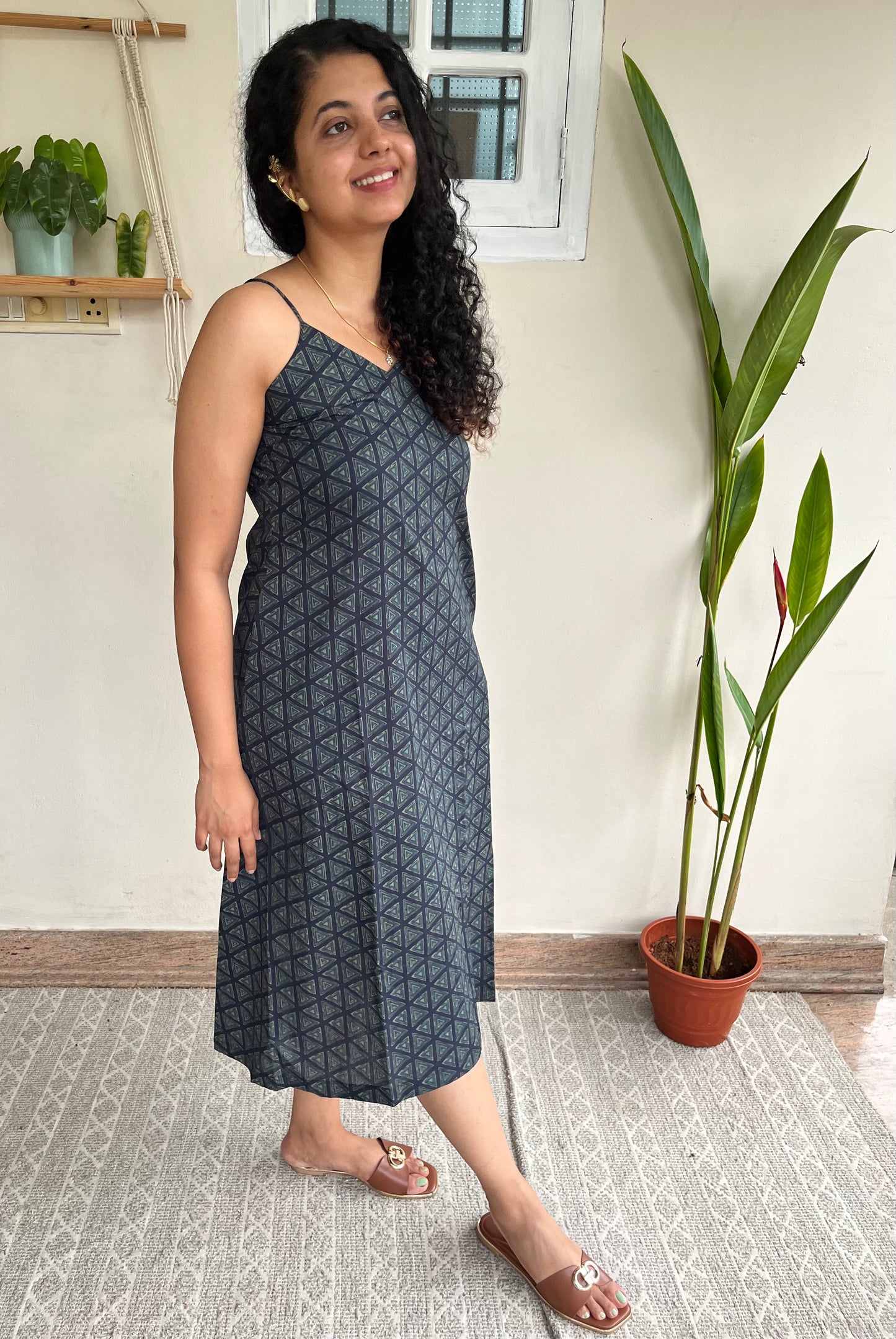 Indigo Triangle Dress