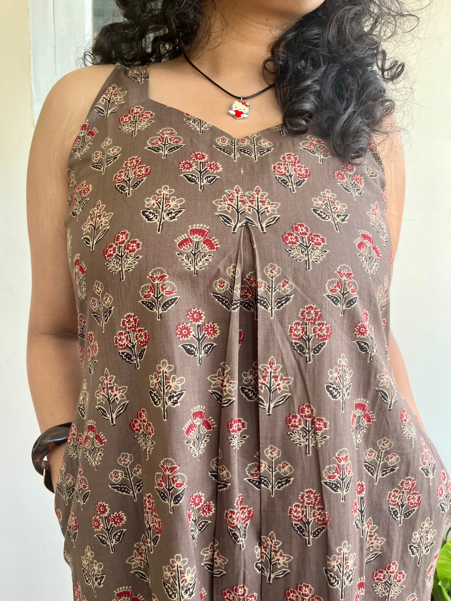 Floral Brown Dress